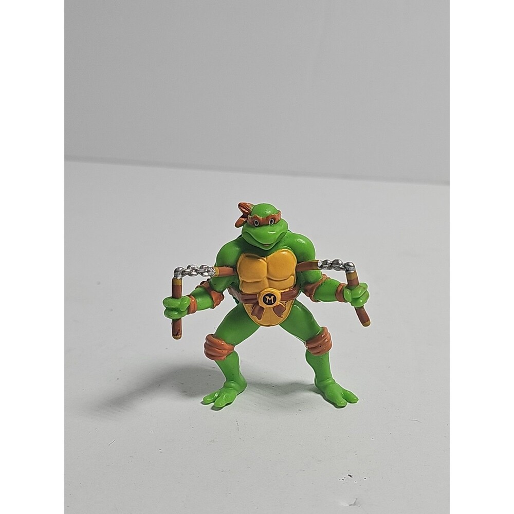 MICHELANGELO • Teenage Mutant Ninja Turtles Keychain Figure 2014 TMNT Viacom 2½"